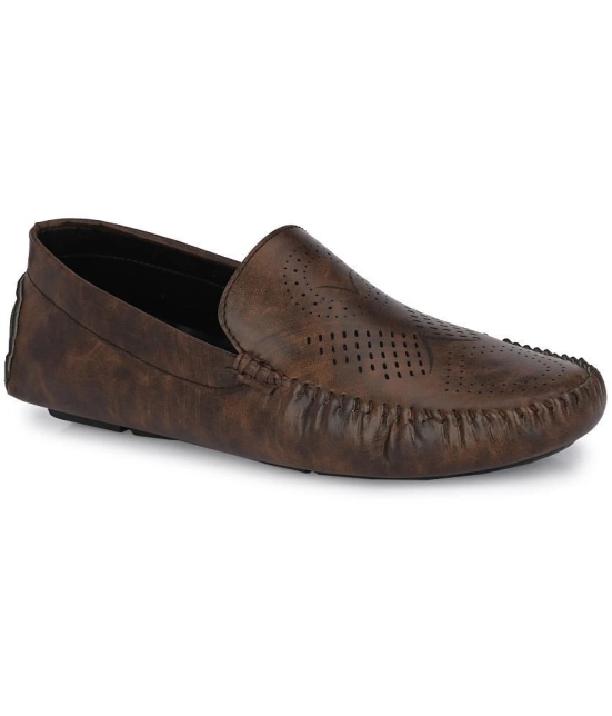 Leeport - Brown Mens Slip on - 8