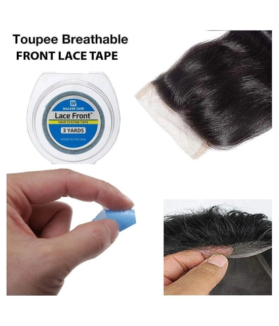 Lace Front Tape Super Thin Adhesive Double Side transparent Walker Tape Lace WITH Front Support Strong Adhesive Double Side Tape For Attach Hair lace Patch/Wig 1 x 3 yd (2.7432 meter)