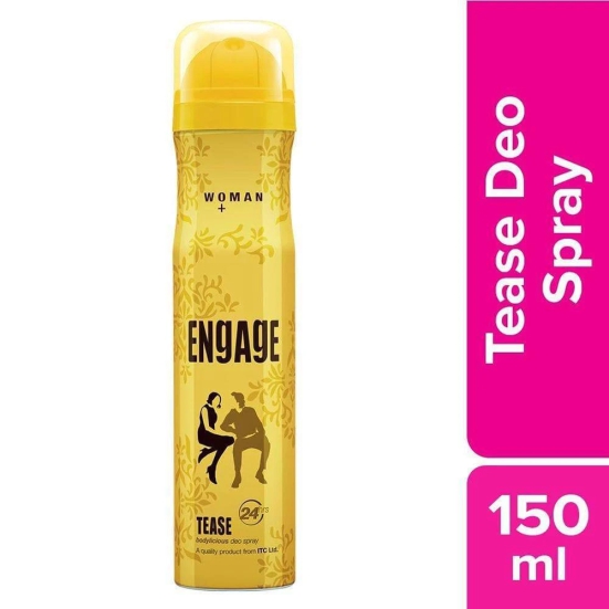 Engage Tease Deodorant For Women 150 ml Citrus  Floral Skin Friendly-Engage Tease Deodorant For Women, 150 ml, Citrus & Floral, Skin Friendly