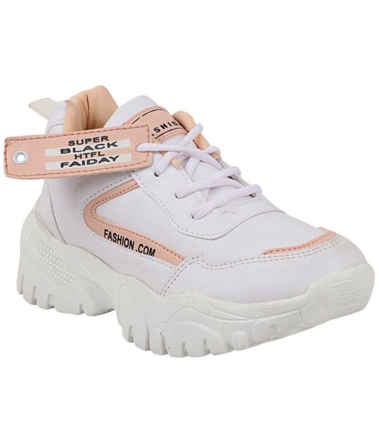 Shoetopia - Peach Women''s Sneakers - None