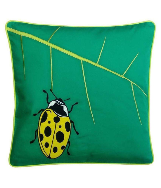 Hugs'n'Rugs Single Cotton Cushion Covers 40 x 40 cm (16 x 16) - Green