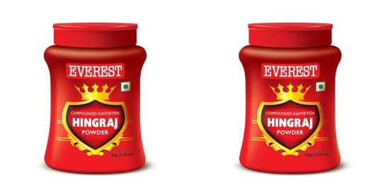 Everest Hingraj Powder | Asafoetida powder | 100 Gm Each | Pack of 2 | 200 Gm Pack