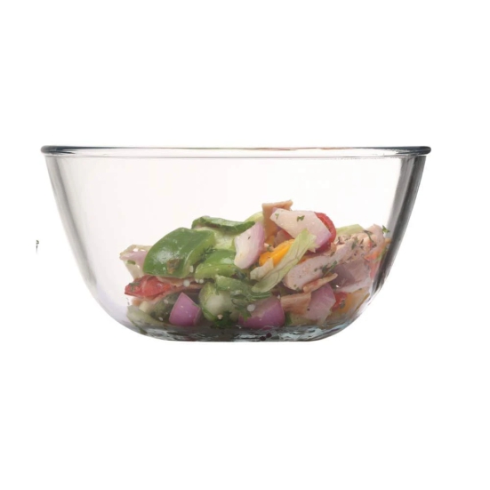 Femora Borosilicate Glass Microwave Safe All-Purpose Mixing Bowls,1650 ML, Set of 4