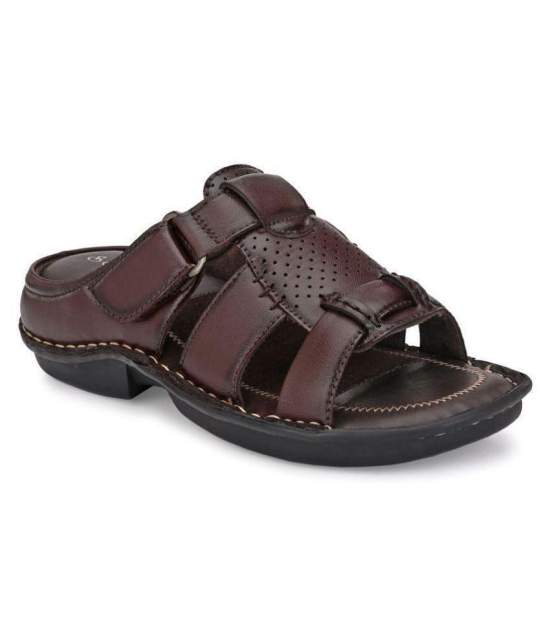 softio Brown Flip Flops - 6