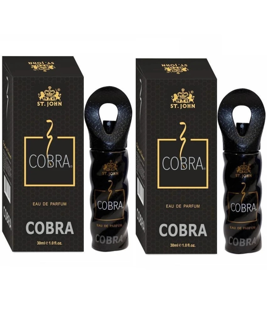 ST.JOHN Cobra Perfume 30ml Each , Long Lasting Perfume for Men (60ml) - Pack of 2