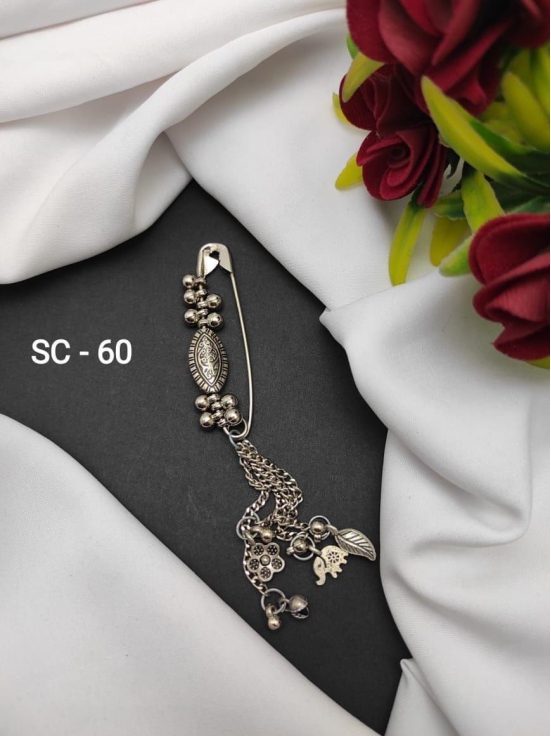 Silver Saree Pin For Women ( ghughari )