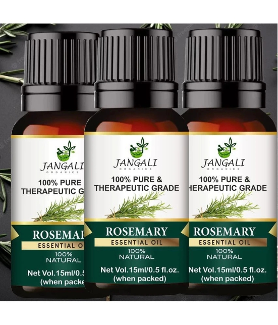 PURE Jangali ORGANICS Rosemary Essential Oil 100% PURE & Natural for Hair Growth, Skin 45ML