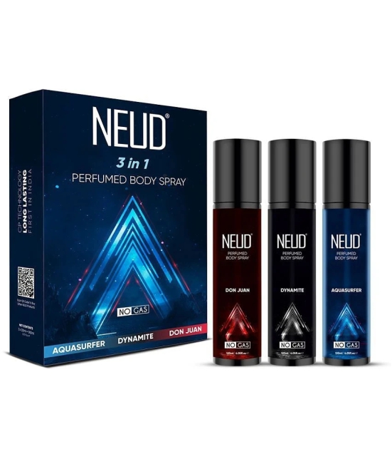 NEUD NEUD 3-in-1 Perfumed Body Sprays for Men Body Spray for Men 440 ml ( Pack of 1 )