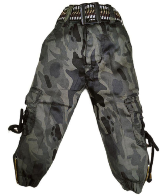 Kids Cargo Jeans in Military Pattern - None