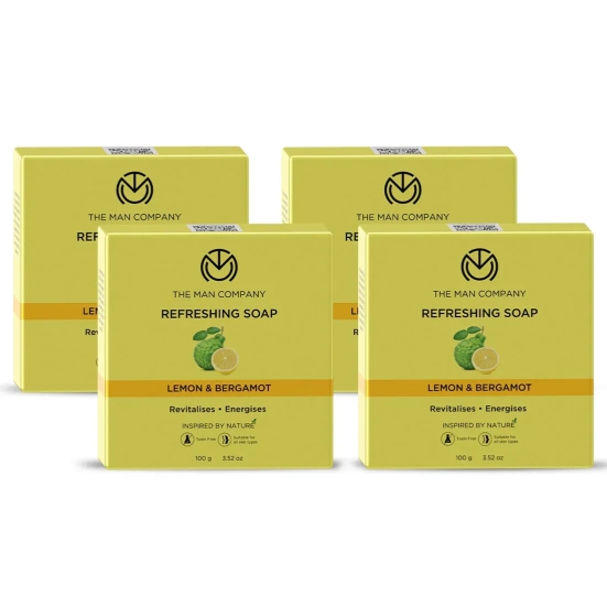 Refreshing Soap | Lemon & Bergamot (Multi Packs) Value Pack of 4