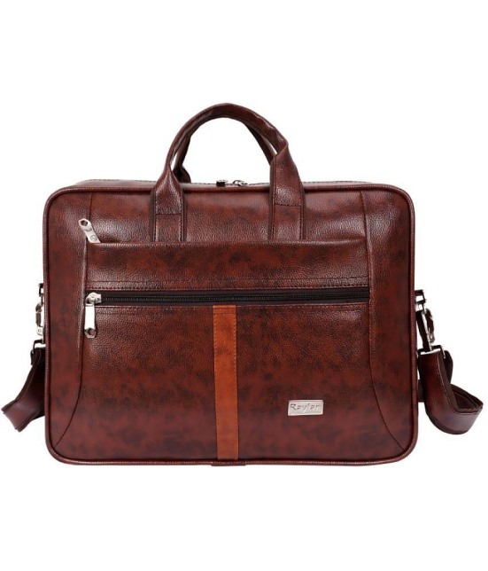 Raylan Brown Solid Messenger Bag - Brown