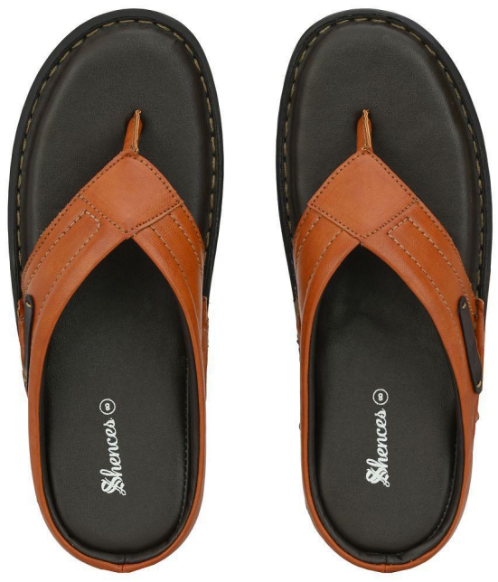 SHENCES - Tan Mens Sandals - None