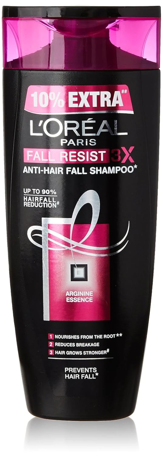 L'Oreal Paris Fall Resist Anti-Hair Fall Shampoo 3X, 192.5 Ml (175Ml + 17.5Ml)