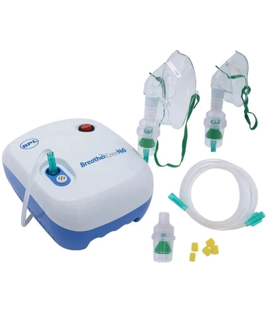 BPL Medical Technologies Breathe Ezee N6 Low Noise Compressor Nebuliser Machine, White