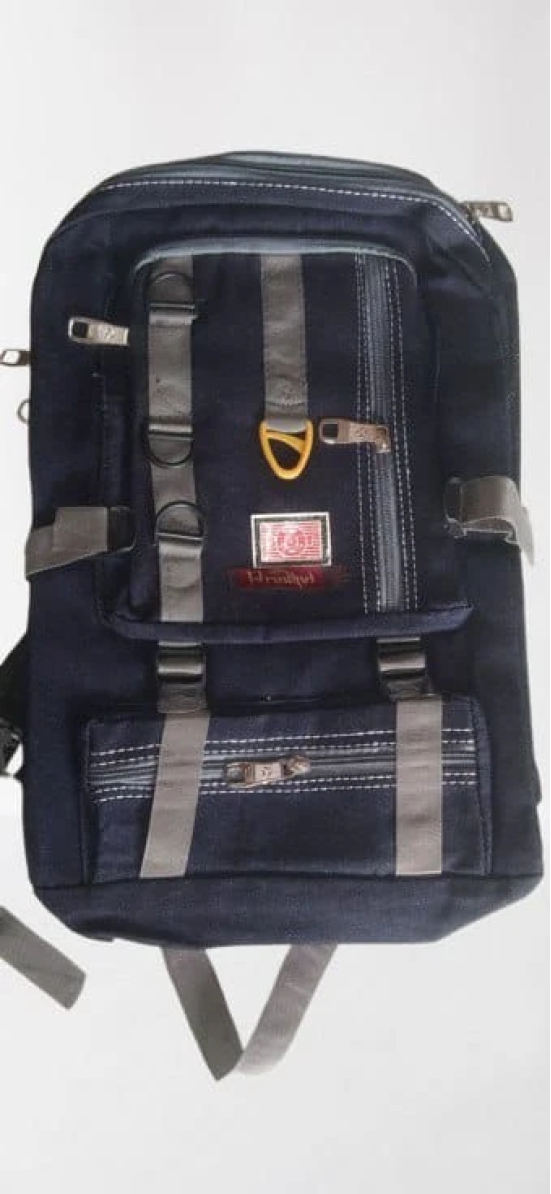 PRUDHVI SCHOOL BAGS - Unisex Casual Canvas Travel Backpack with Multiple Pockets