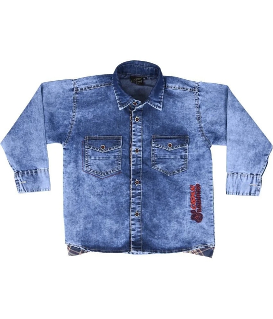 Kids Denim Full sleeves Shirt - None