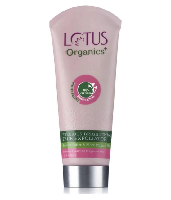 Lotus Organics+ Precious Brightening Face Exfoliator Scrub 100g