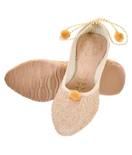 Raj Beige Ethnic Footwear - None