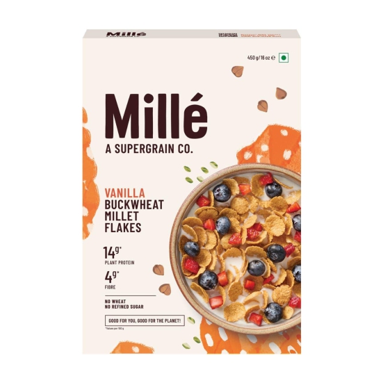 Mille : Vanilla Buckwheat (Kuttu) Millet Flakes