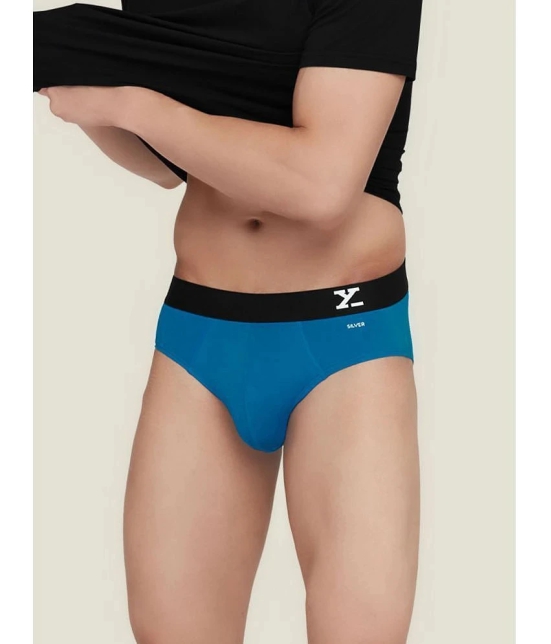 XYXX - Turquoise Cotton Mens Briefs ( Pack of 1 ) - None