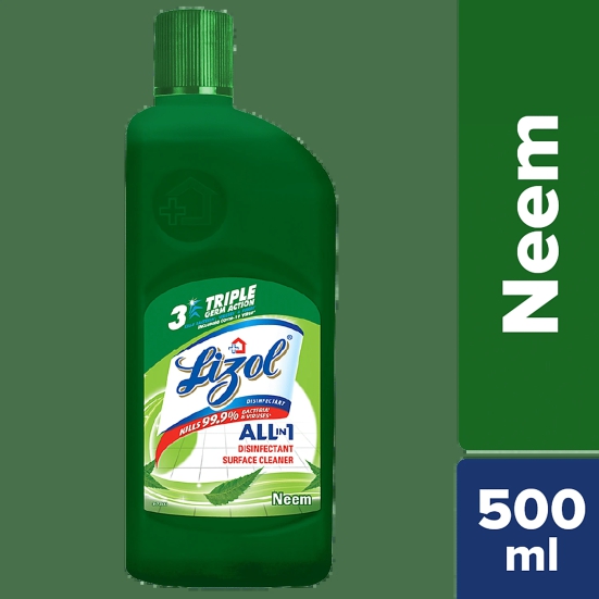 Lizol Neem Disinfectant Surface Cleaner, 500 ml