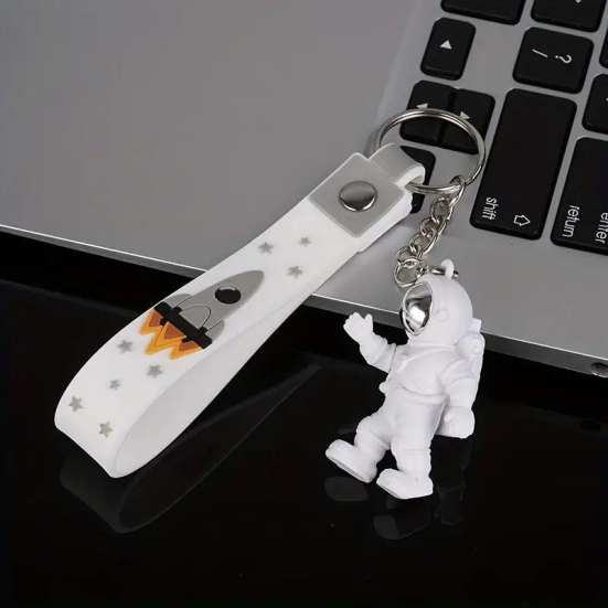 3D Keychain - Astronaut & Spaceship-Walking