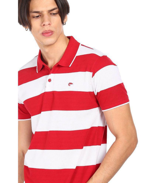 Ruggers - Cotton Blend Regular Fit Red Men's Polo T Shirt ( Pack of 1 ) - None