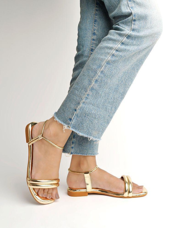 Shoetopia - Gold Women's Flats - None