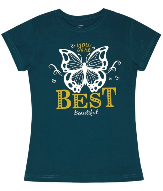 DYCA - Teal Cotton Girls T-Shirt ( Pack of 1 ) - None