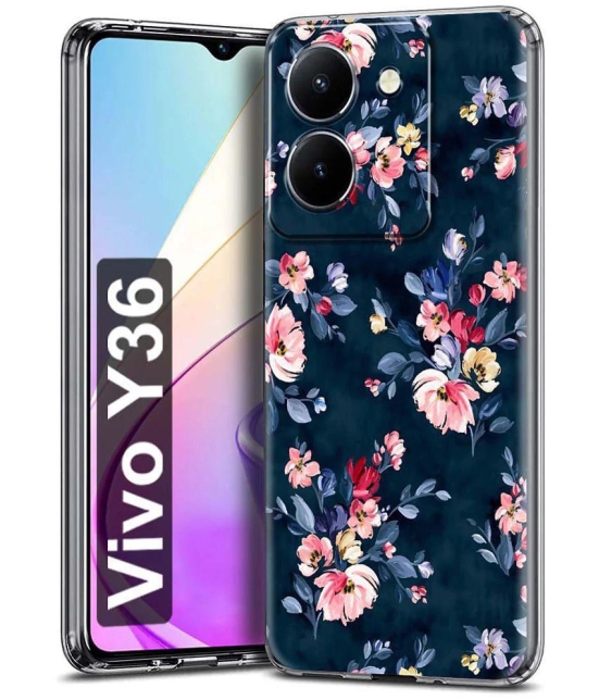 Fashionury Multicolor Printed Back Cover Silicon Compatible For Vivo Y36 ( Pack of 1 )