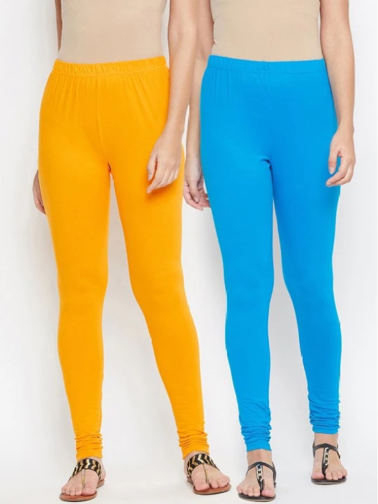 Pack of 2 Solid Churidar Length Legging