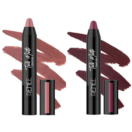 RENEE Talk Matte Combo Of 2 Nude Roar + Mauve Melody