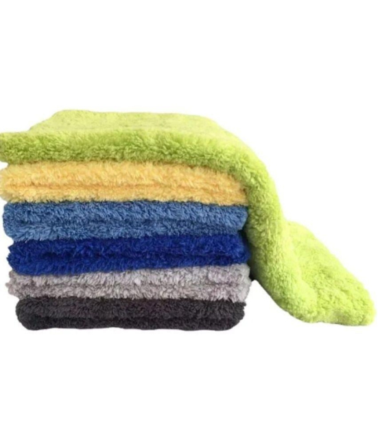 HOMETALES - Multicolor 500 GSM Microfiber Cloth For Automobile ( Pack of 6 )