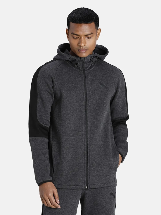 Evostripe Core Full-Zip Slim Fit Mens Hoodie