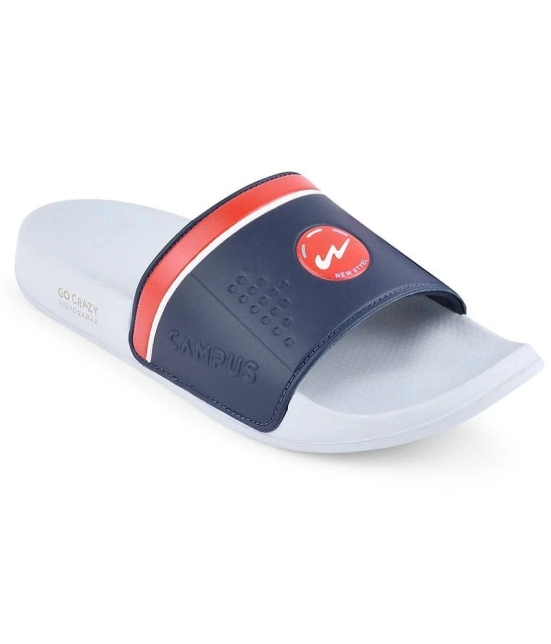 Campus - Blue Mens Slide Flip Flop - None