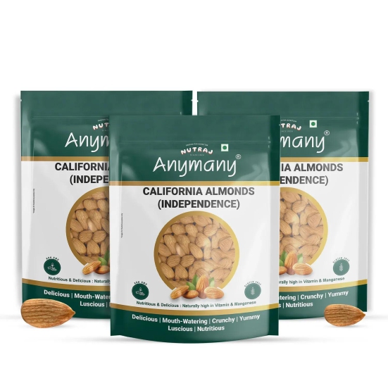 Nutraj Anymany Californian Almonds 400gm 400g (Pack of 3)