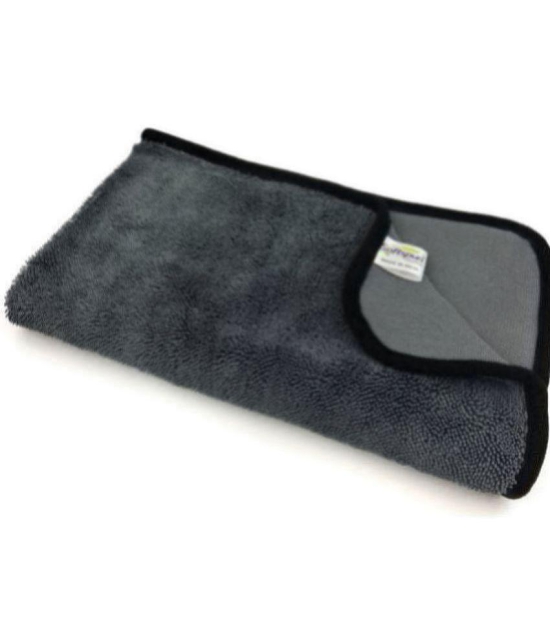 SOFTSPUN - Grey 1200 GSM Microfiber Cloth For Automobile ( Pack of 1 )