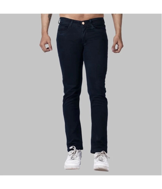 Aflash - Navy Blue Denim Slim Fit Mens Jeans ( Pack of 1 ) - None