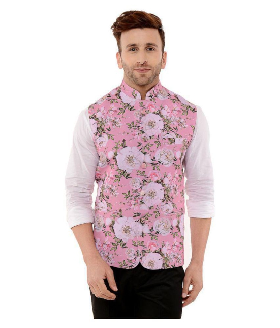 Hangup Multi Cotton Blend Nehru Jacket - None