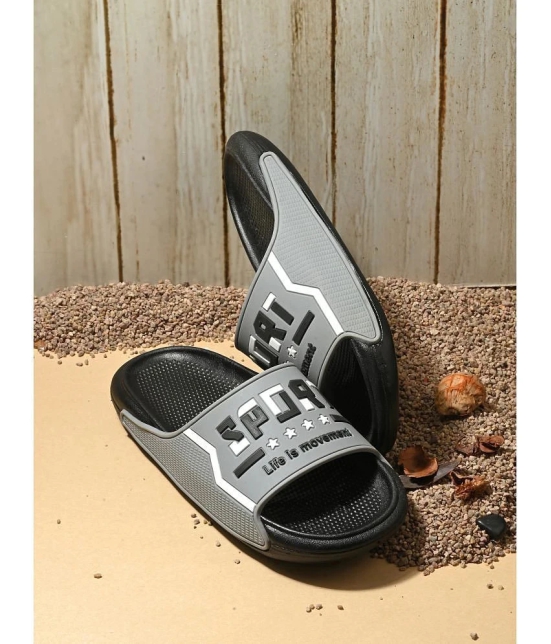 Aadi Grey Mens Slide Flip Flop - None