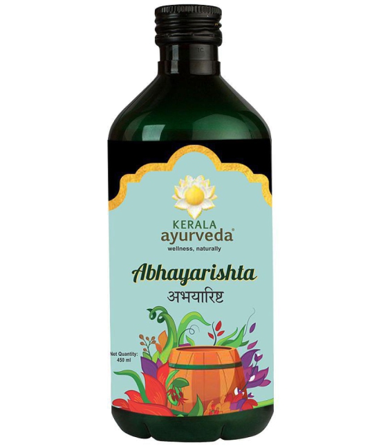 Kerla Ayurveda Abhayarishta 450ml, Bowel wellness, Constipation Relief, Aids in Detoxification, Non-Habit Forming, Safe & Natural Laxative