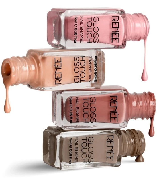 RENEE Gloss Touch N02 Everyday Nudes - Set of 4 Nail Enamels