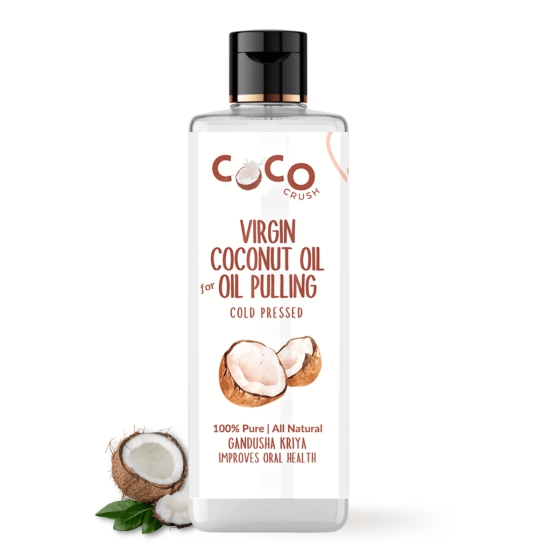 Coco Crush Coconut Oil for Oil Pulling, Cold-pressed & Extra Virgin | Gandusha Kriya - Coconut