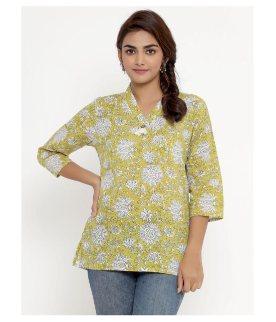 miravan Cotton Regular Tops - Yellow - XL