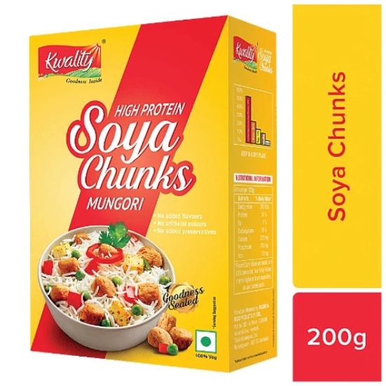 Kwality Soya Chunks Mungori 200 gm