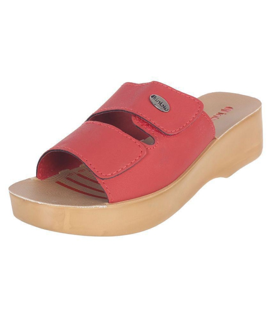 Inblu - Red Women's Slip On Heels - None