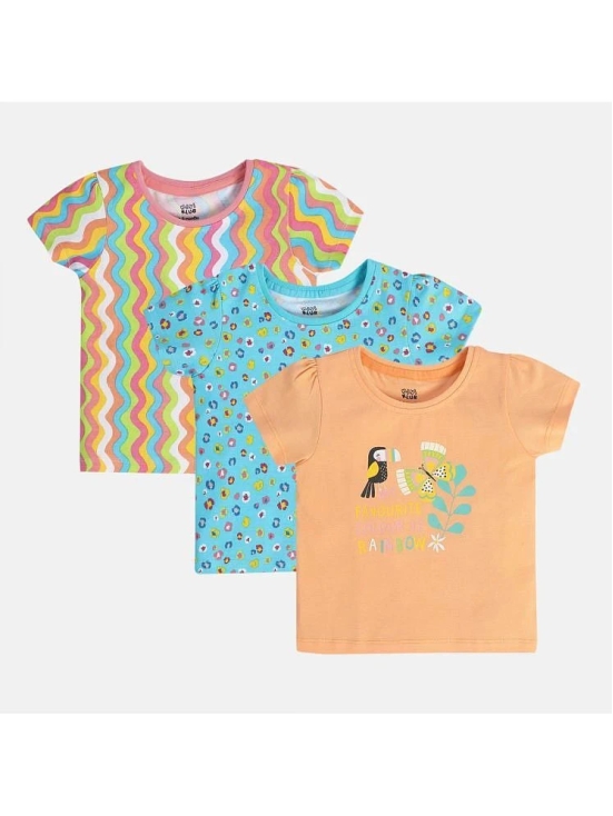 MINI KLUB Pack of 3 Baby Girls Cotton Top ( Multi ) - None