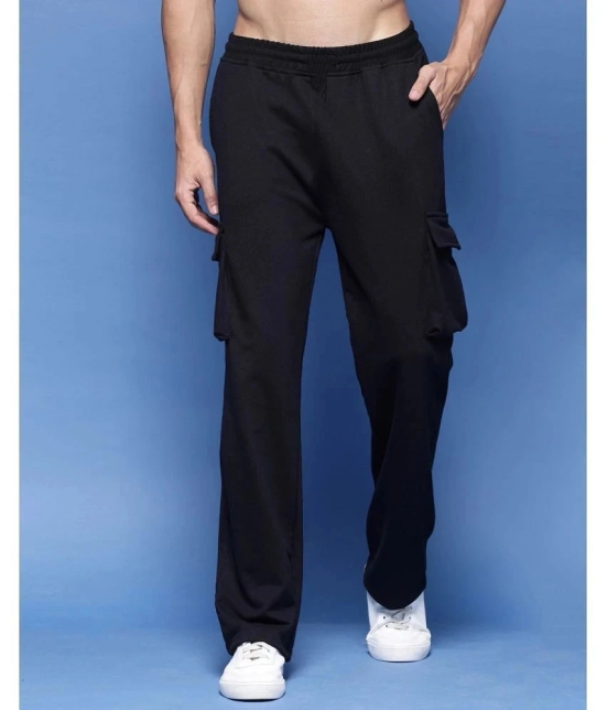 AKTIF Black Lycra Mens Trackpants ( Pack of 1 ) - None