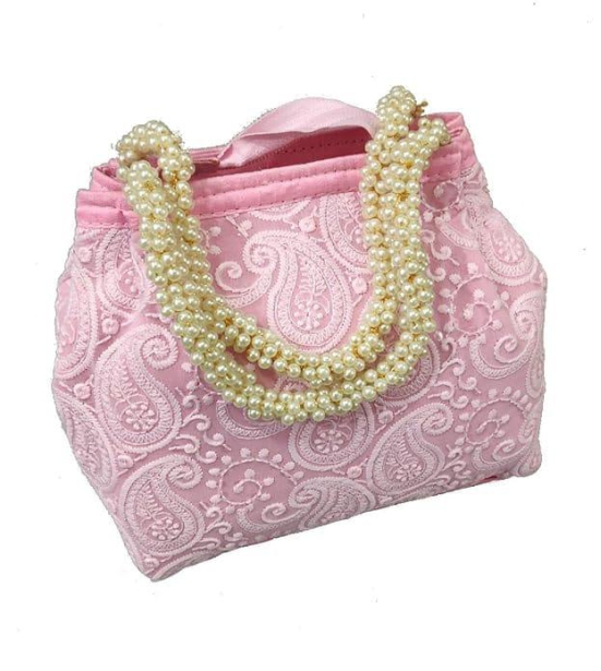 Chikankari Work Potli Bags