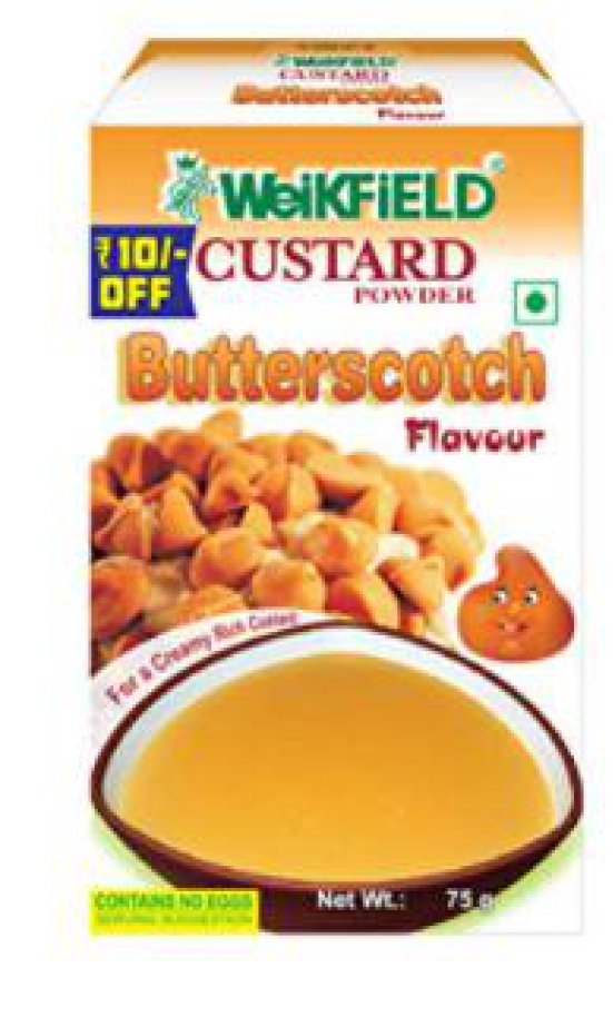 Weikfield Custard Powder Butterscotch 75 G Carton